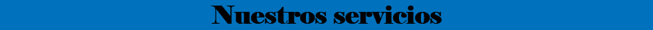 Nuestros servicios